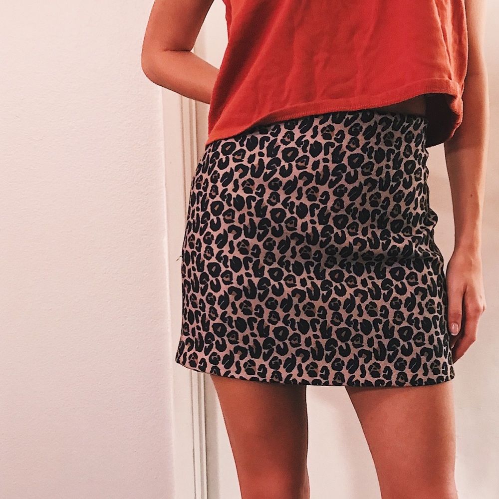Leopard Mini Skirt